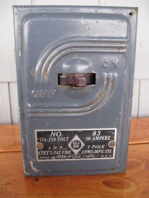 colt noark no 513 electrical box|Vintage 1922 Noark Colt Firearms Electrical Switch Box.